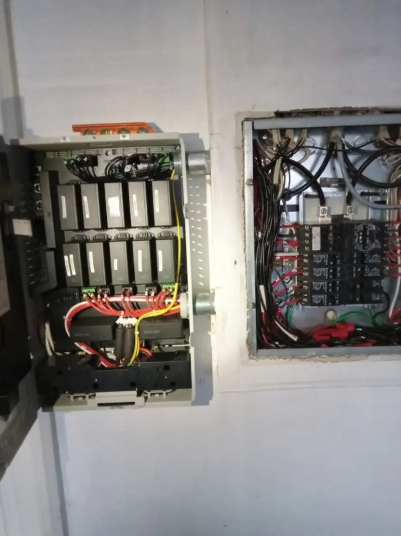 Electrical panel upgrade completed for Indoor Lighting Installation in Long Lake